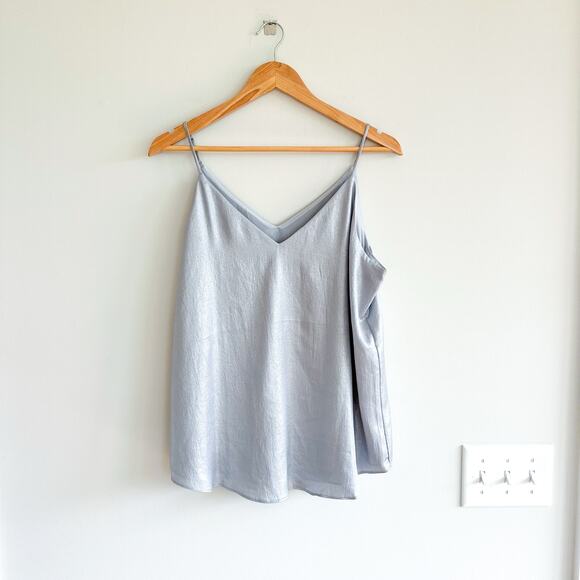 Express Cami Strap V-Neck Tank Silver L NWT - Picture 1 of 8
